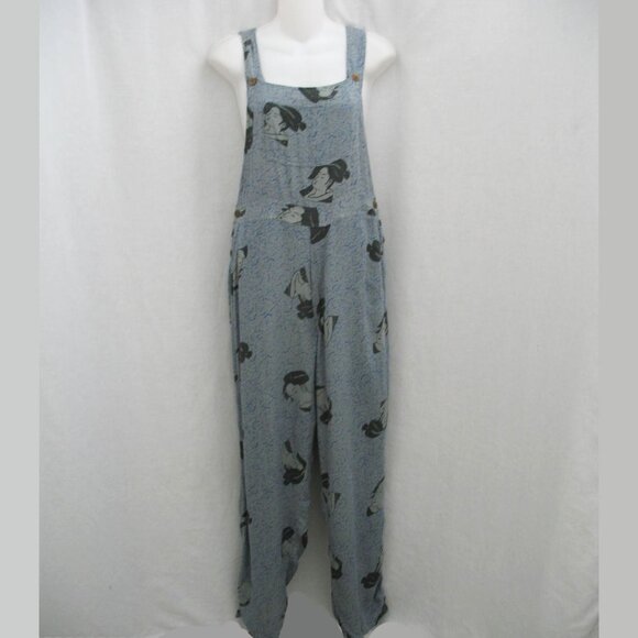 Vintage Las Manos Overalls Asian Inspired Size Large - Picture 2 of 10